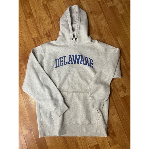 University Of Delaware Faded Gray Hoodie M - Picture 1 of 7
